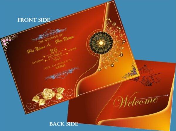 Beautifully Designed Indian Wedding Invitation Card Template