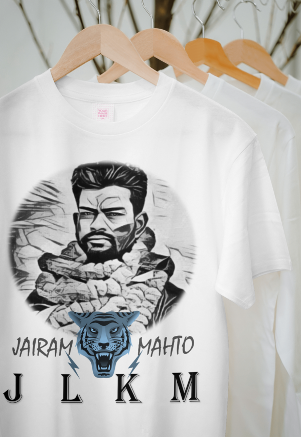 Jairam Mahto JLKM Party White T shirt - Image 3