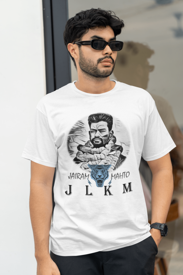 Jairam Mahto JLKM Party White T shirt